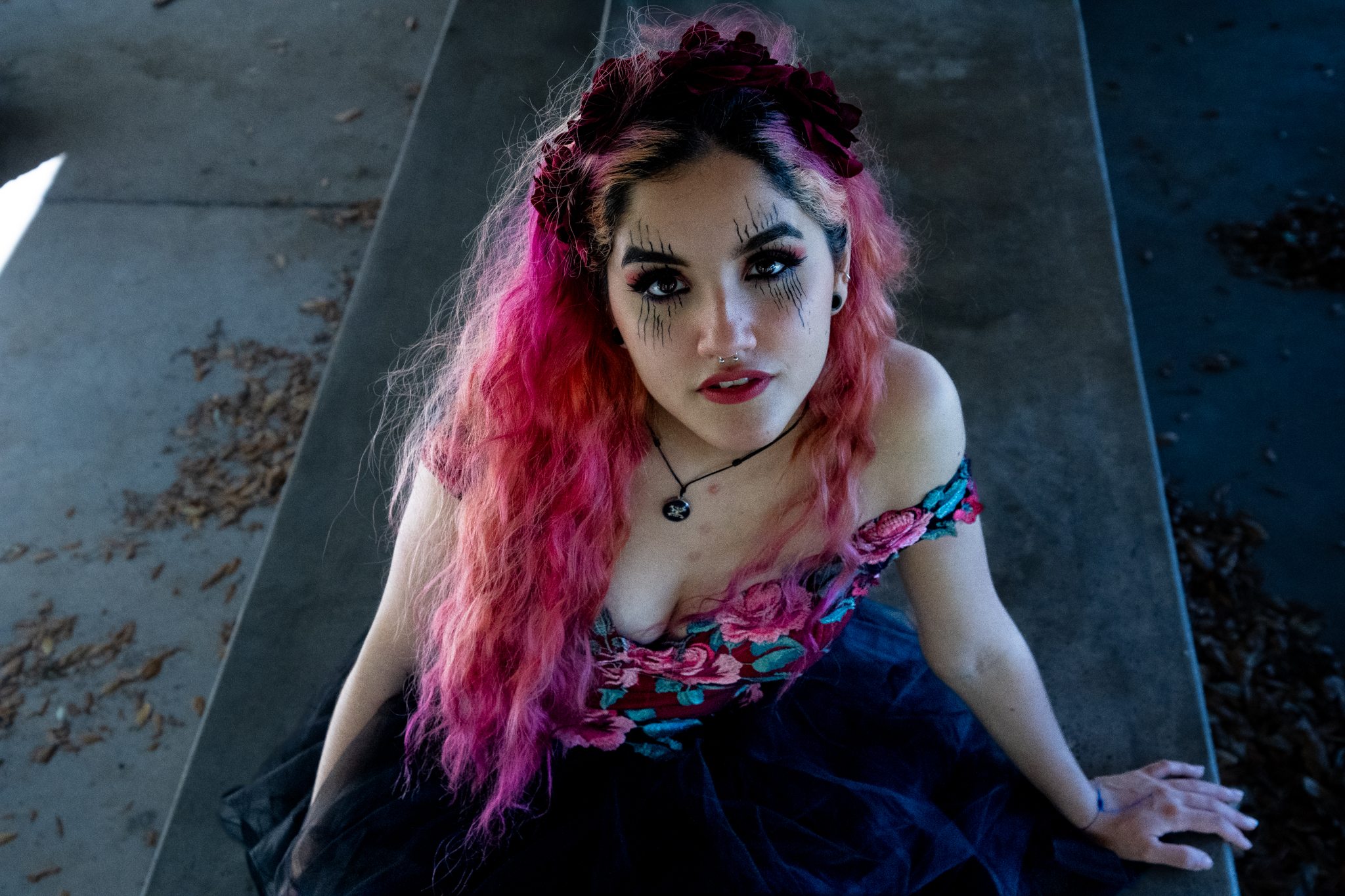 Colorful Orlando outdoor portrait